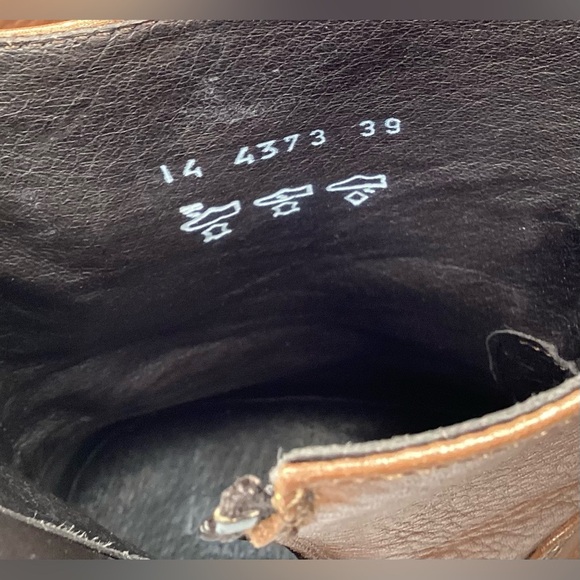 Kalena women’s Italian made leather boots, low heel, zipper, size 39 - Picture 11 of 12